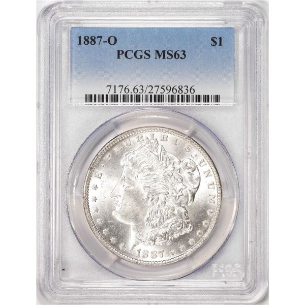 1887-O $1 Morgan Silver Dollar Coin PCGS MS63