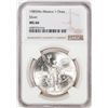 Image 1 : 1985Mo Mexico 1 Onza Libertad Silver Coin NGC MS66