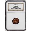 Image 1 : 1937 Proof Lincoln Wheat Cent Coin NGC PF66RD