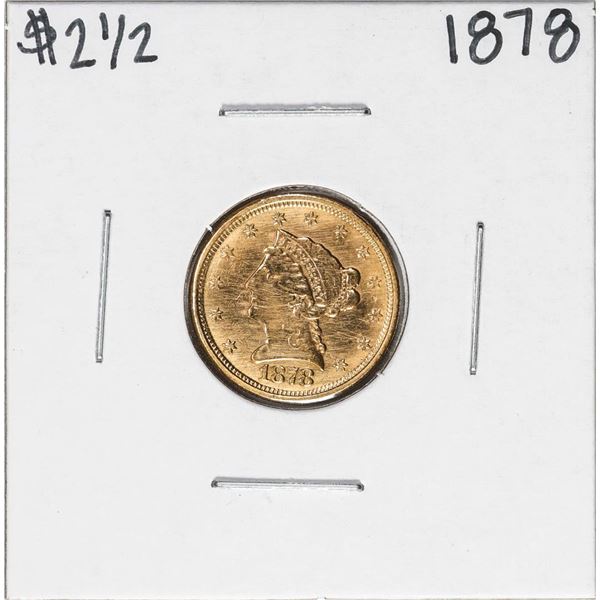 1878 $2 1/2 Liberty Head Quarter Eagle Gold Coin Damaged