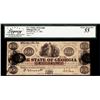 Image 1 : 1862 $100 State of Georgia Milledgeville, GA Obsolete Note Legacy Choice About New 55