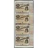 Image 1 : Uncut Sheet of (4) State of Louisiana Baby Bond Obsolete Notes