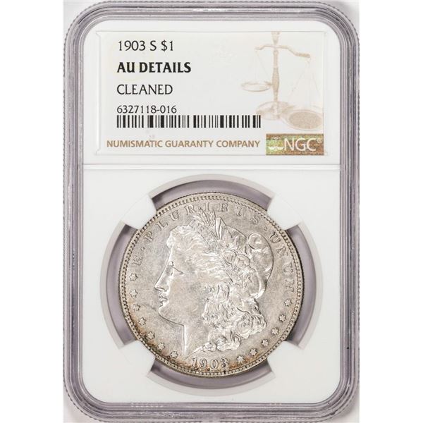 1903-S $1 Morgan Silver Dollar Coin NGC AU Details