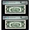 Image 2 : (2) Consecutive 1963 $2 Legal Tender Notes Fr.1513 PMG Superb Gem Uncirculated 67EPQ