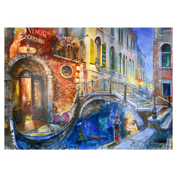 Vadik Suljakov  Gondola At Twilight  Limited Edition Giclee On Canvas