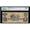 Image 1 : 1862 $10 Confederate States of America Note T-46 Legacy Very Fine 25