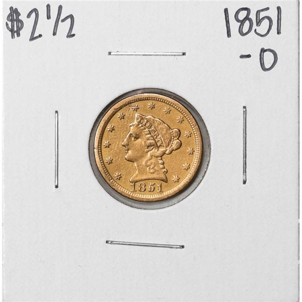 1851-O $2 1/2 Liberty Head Quarter Eagle Gold Coin