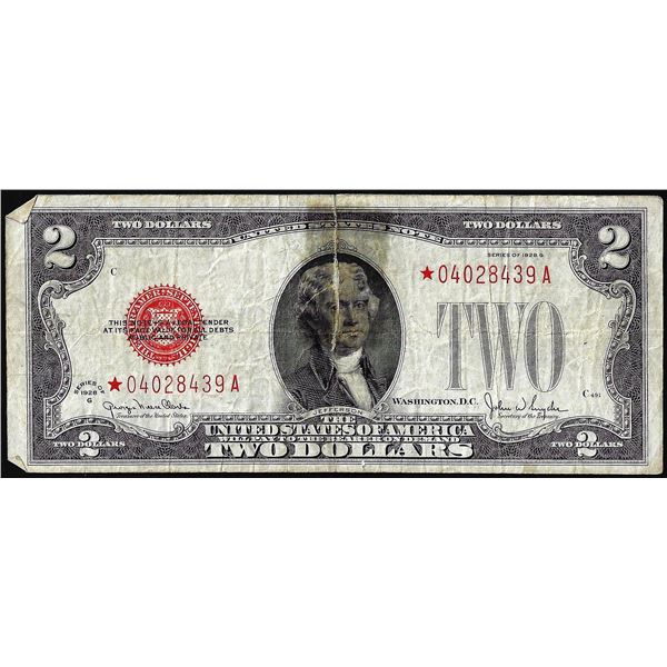 1928G $2 Legal Tender Star Note