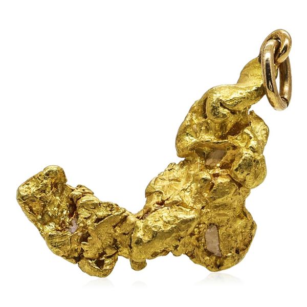 3.91 Gram Total Weight Gold Nugget Pendant