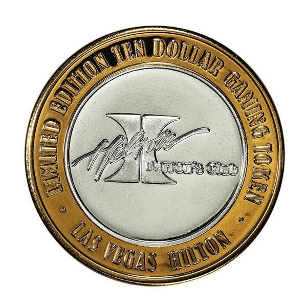 .999 Silver Hilton Las Vegas, Nevada $10 Casino Limited Edition Gaming Token