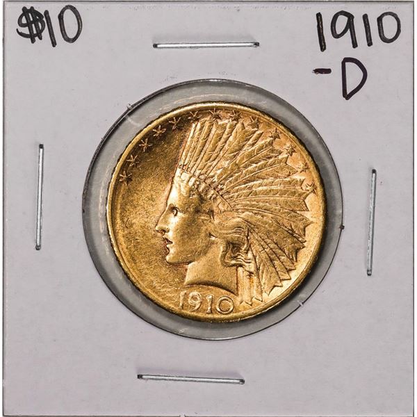 1910-D $10 Indian Head Eagle Gold Coin