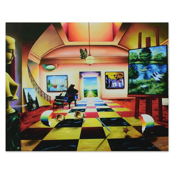 Ferjo  Music Room Of The Garden Path  Limited Edition Giclee On Canvas