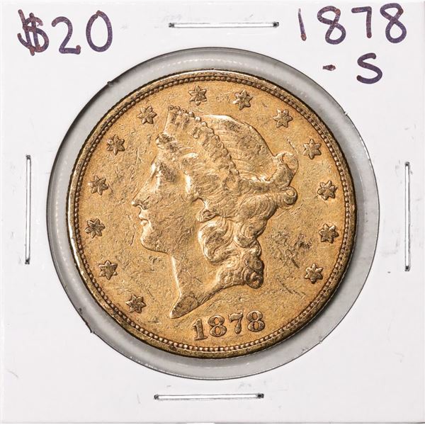 1878-S $20 Liberty Head Double Eagle Gold Coin