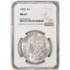 Image 1 : 1902 $1 Morgan Silver Dollar Coin NGC MS61