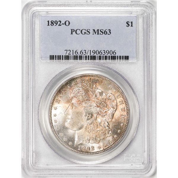 1892-O $1 Morgan Silver Dollar Coin PCGS MS63