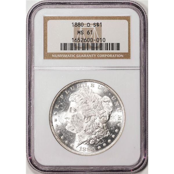 1880-O $1 Morgan Silver Dollar Coin NGC MS61