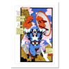 Image 1 : "Captain America, Sentinel: Uncanny X-Men #268" Limited Edition Giclee On Canvas