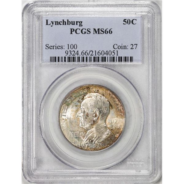 1936 Lynchburg Sesqui-Centennial Commemorative Half Dollar Coin PCGS MS66