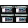 Image 1 : (4) Consecutive 2017 Djibouti 40 Francs Bank Notes PMG Superb Gem Uncirculated 68EPQ