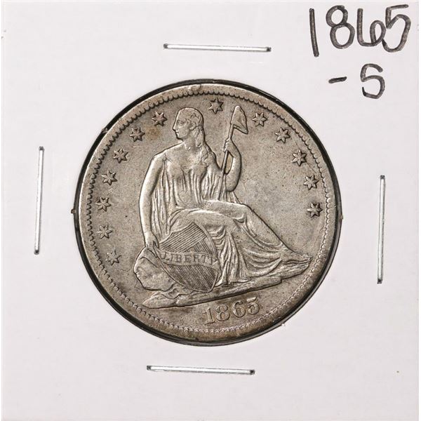 1865-S Seated Liberty Half Dollar Coin