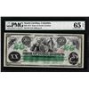 Image 1 : 1872 $20 State of South Carolina Obsolete Note PMG Gem Uncirculated 65EPQ