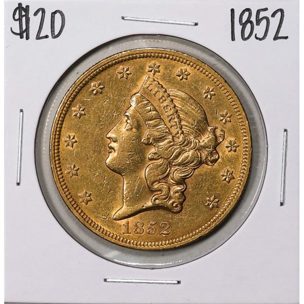 1852 $20 Liberty Head Double Eagle Gold Coin