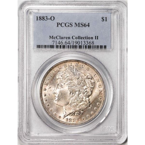 1883-O $1 Morgan Silver Dollar Coin PCGS MS64 McClaren Collection II