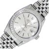 Image 1 : Rolex Mens Stainless Steel Silver Index Diamond Datejust Wristwatch