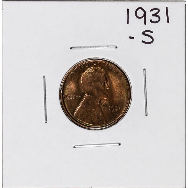 1931-S Lincoln Wheat Cent Coin
