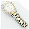 Image 6 : Rolex Men's Two Tone White Roman Diamond Datejust Wristwatch