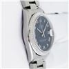 Image 3 : Rolex Ladies Midsize Stainless Steel Blue Roman Datejust Wristwatch