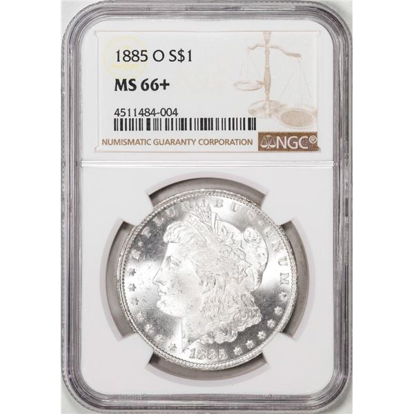 1885-O $1 Morgan Silver Dollar Coin NGC MS66+ Plus