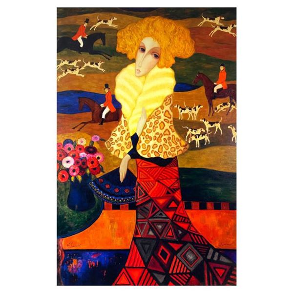 Smirnov (1953-2006) "Tapestry Of The Hunt" Limited Edition Mixed Media On Canvas