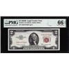 Image 1 : 1953B $2 Legal Tender Note Fr.1511 PMG Gem Uncirculated 66EPQ