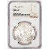 Image 1 : 1883-CC $1 Morgan Silver Dollar Coin NGC MS64