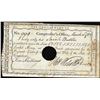 Image 1 : 1789 Connecticut 5 Shillings Comptrollers Office Colonial Currency Note Cut Canceled