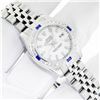 Image 4 : Rolex Ladies Stainless Steel White Index Sapphire and Diamond Datejust Wristwatch