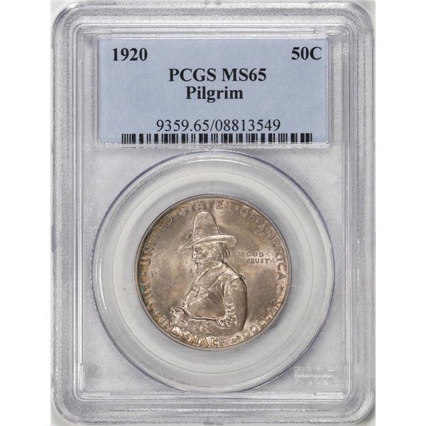 1920 Pilgrim Tercentenary Commemorative Half Dollar Silver Coin PCGS MS65
