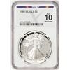 Image 1 : 1989-S $1 American Silver Eagle Coin NGCX Proof 10 Ultra Cameo