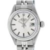 Image 1 : Rolex Ladies Stainless Steel Silver Index Datejust Wristwatch