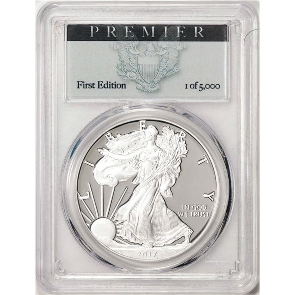 2017-W $1 Proof American Silver Eagle Coin PCGS PR70DCAM Premier Label