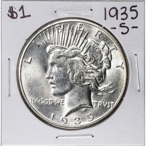 1935-S $1 Peace Silver Dollar Coin