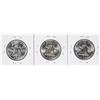 Image 2 : Lot of (3) 1958-D Franklin Half Dollar Coins