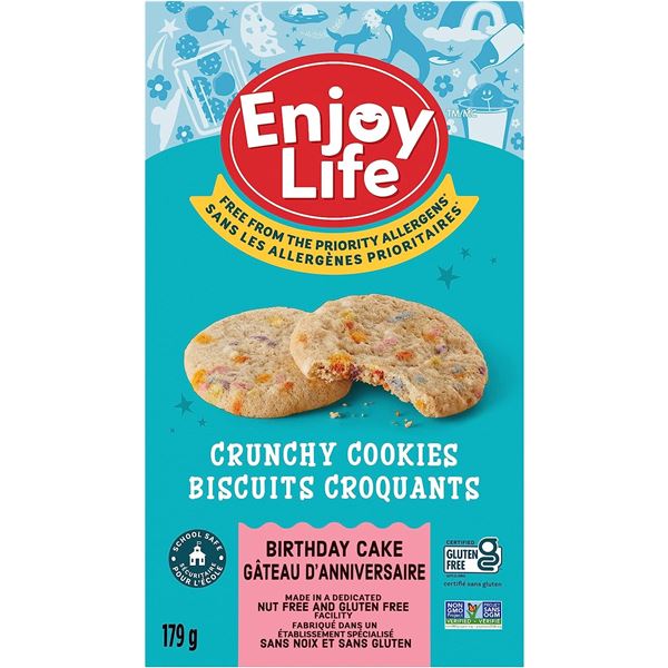 NEW 5 BOXES OF ENJOY LIFE CRUNCHY COOKIES