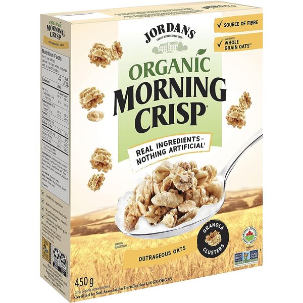 NE 5 BOXES OF JORDANS ORGANIC MORNING CRISP