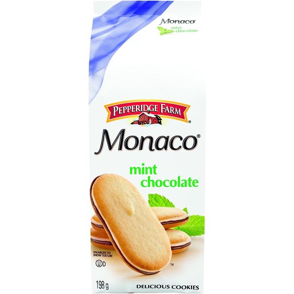 6 NEW PEPPERIDGE FARM MONACO MINT CHOCOLATE COOKIE