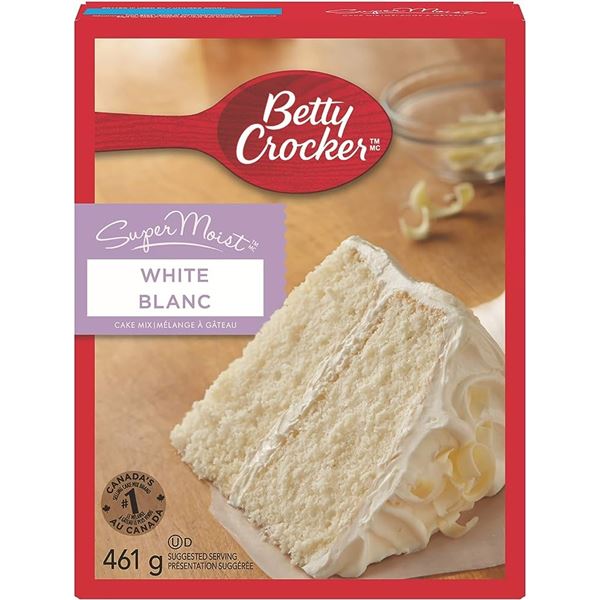 NEW 4 BOXES OF BETTY CROCKER SUPER MOIST WHITE