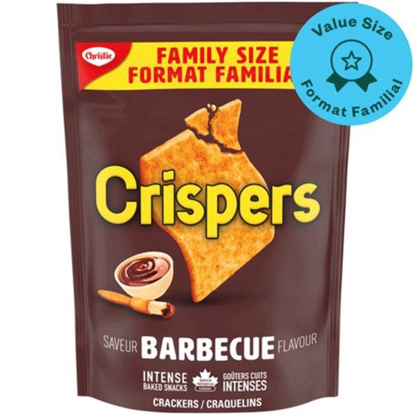 NEW 3 BAGS OF CRISPERS BBQ BAKED SNACKS