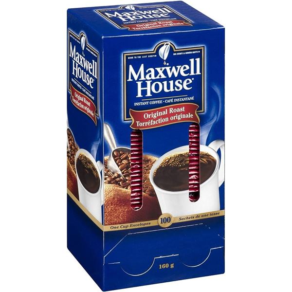 NEW BOX OF MAXWELL HOUSE SINGLE SERVE INSTANT