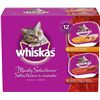 Image 1 : NEW 12 PACK OF WHISKAS MEATY SELECTIONS PATE CAT